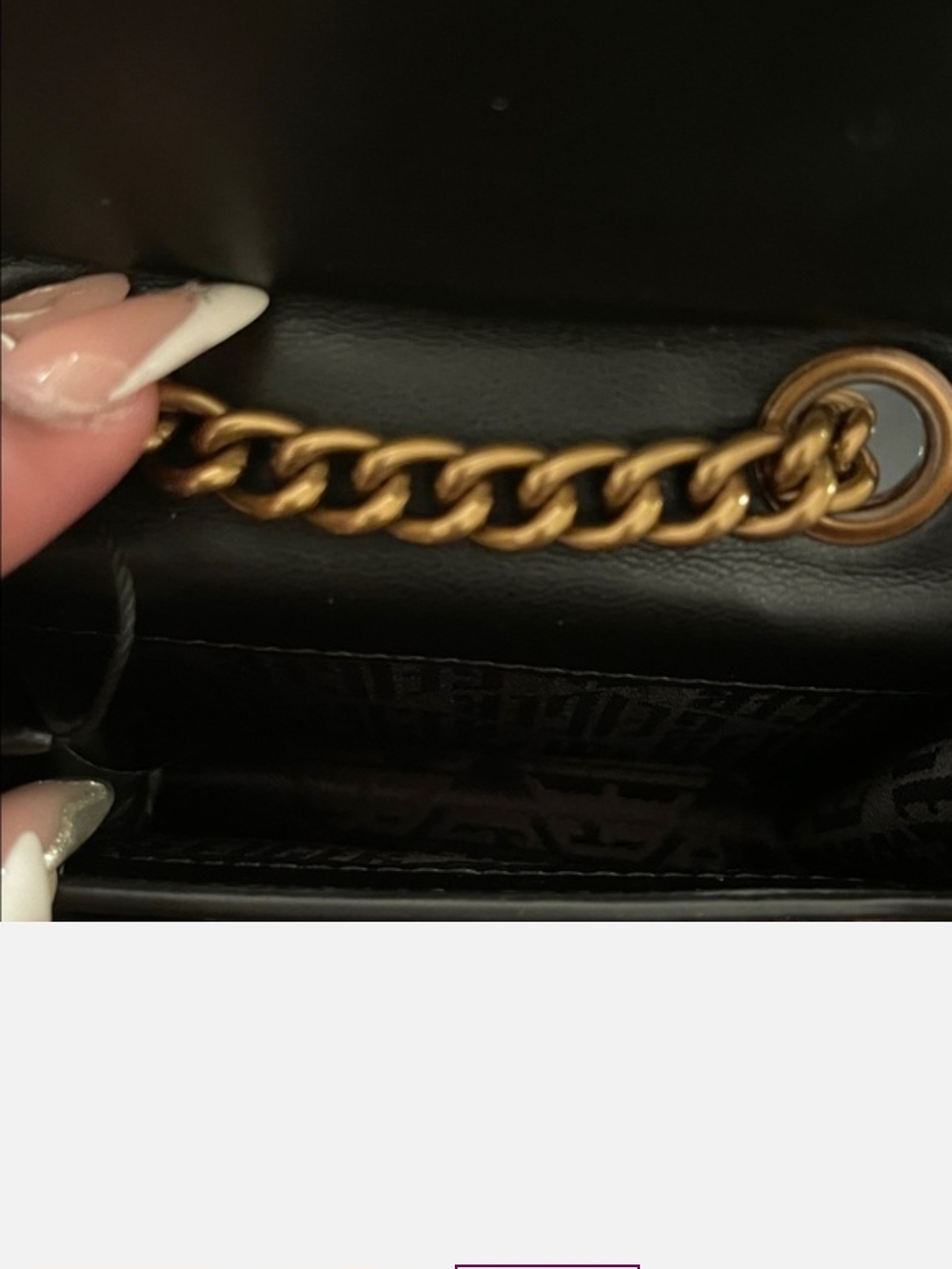 (Micro) Kurt Geiger Snake-Print Leather Crossbody - Picture 3 of 3